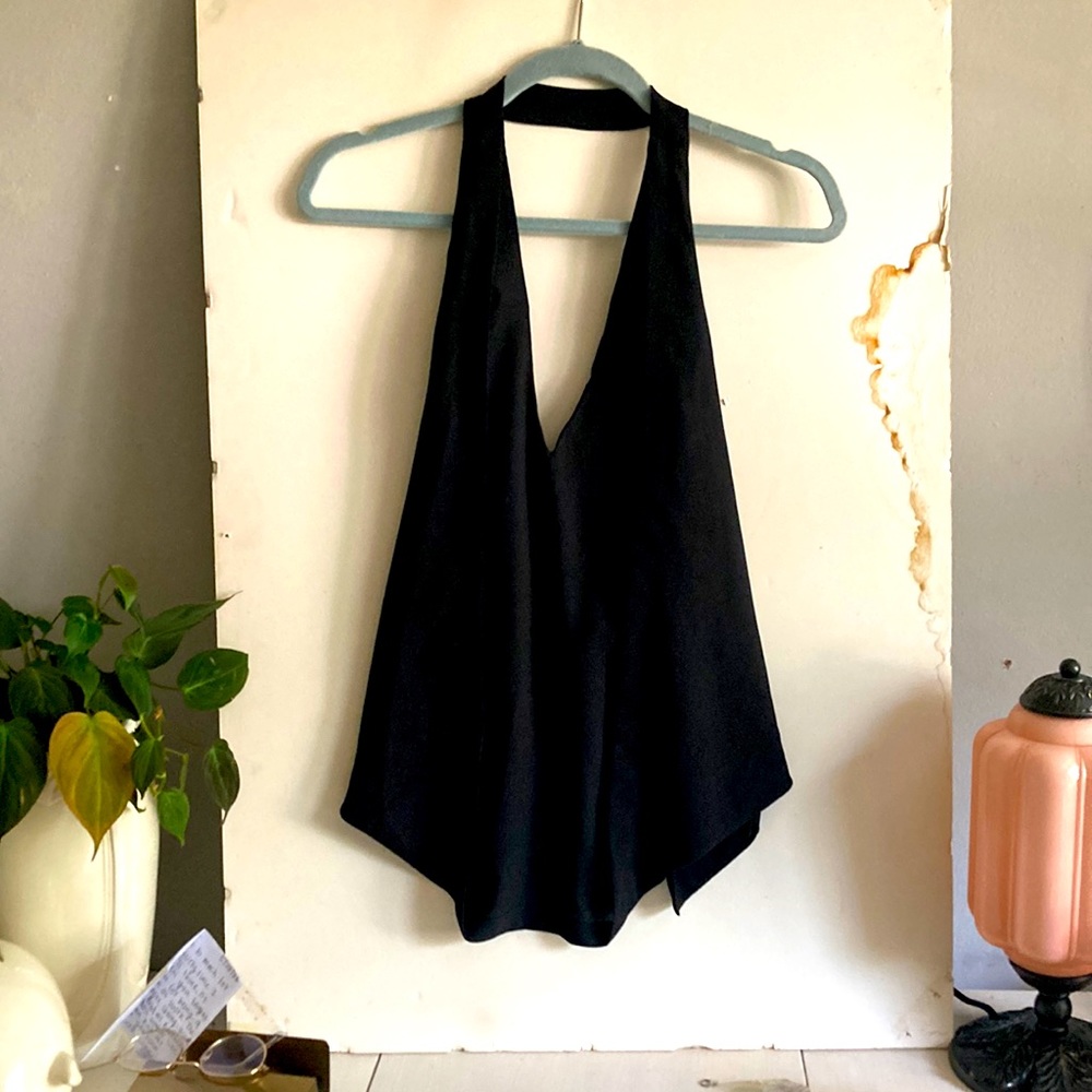 ASOS Black Going Out Halter Tank